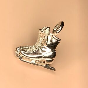 Vintage Silver-tone Ice Skates Charm